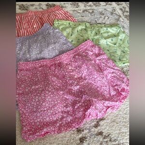 Set of Four Pink  Victoria  Secret Shorts🩷